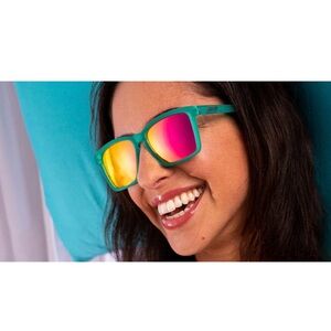 Goodr Turquoise Blue Colorful Mirrored Sunglasses
